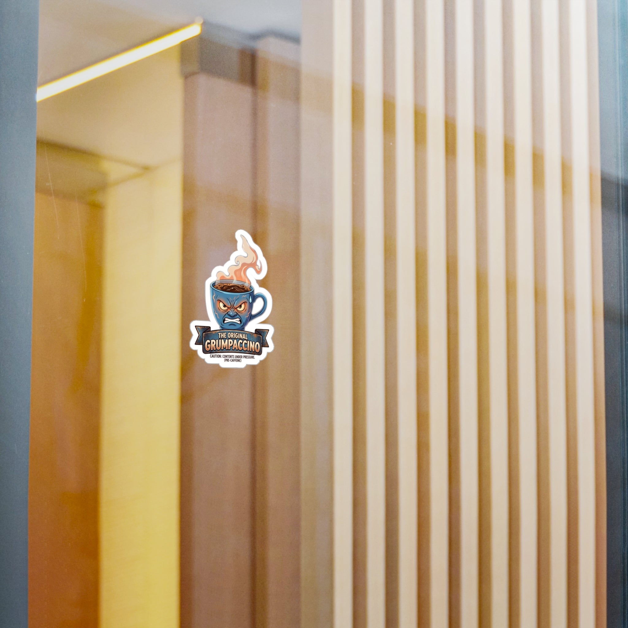 The Grumpacino Vinyl Sticker