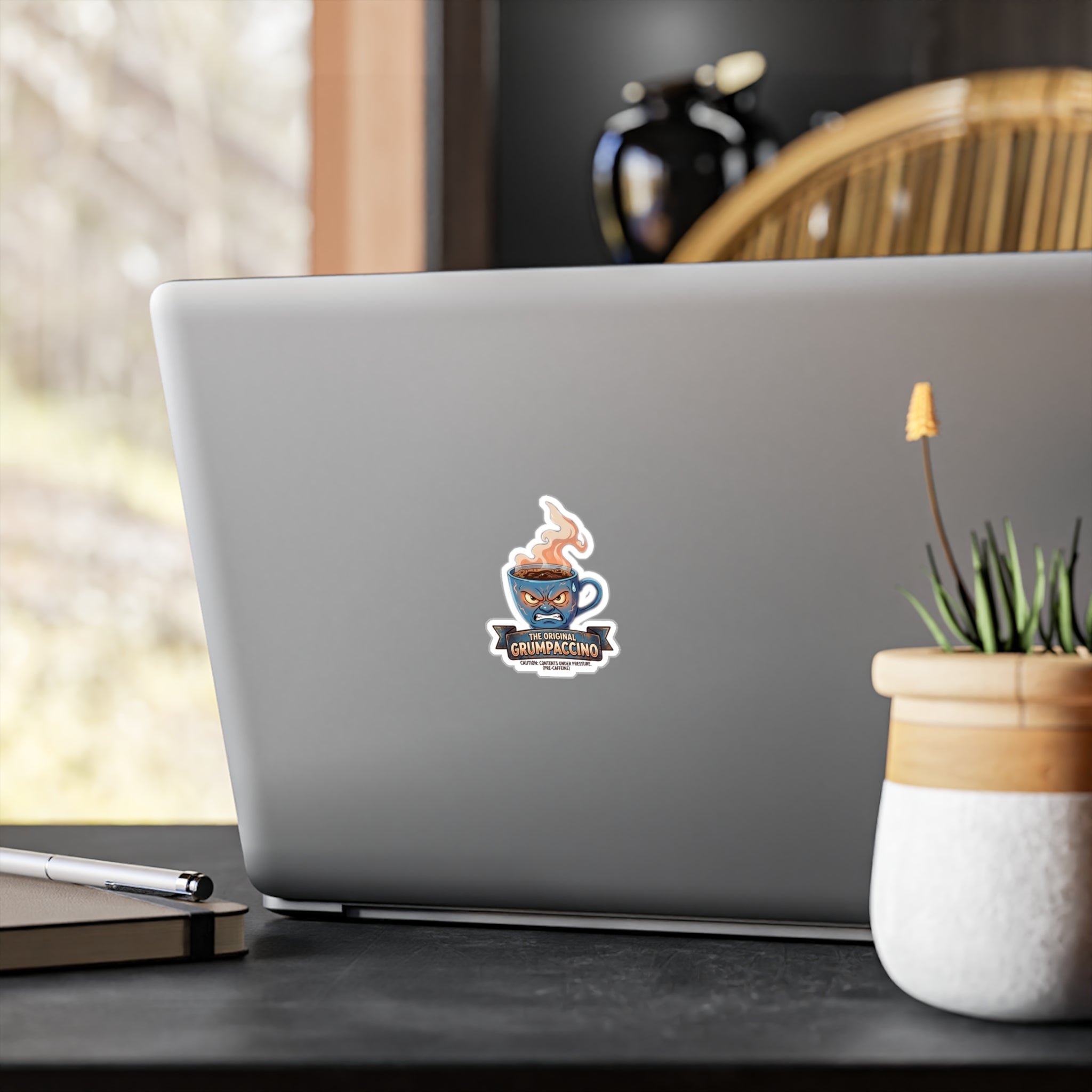 The Grumpacino Vinyl Sticker