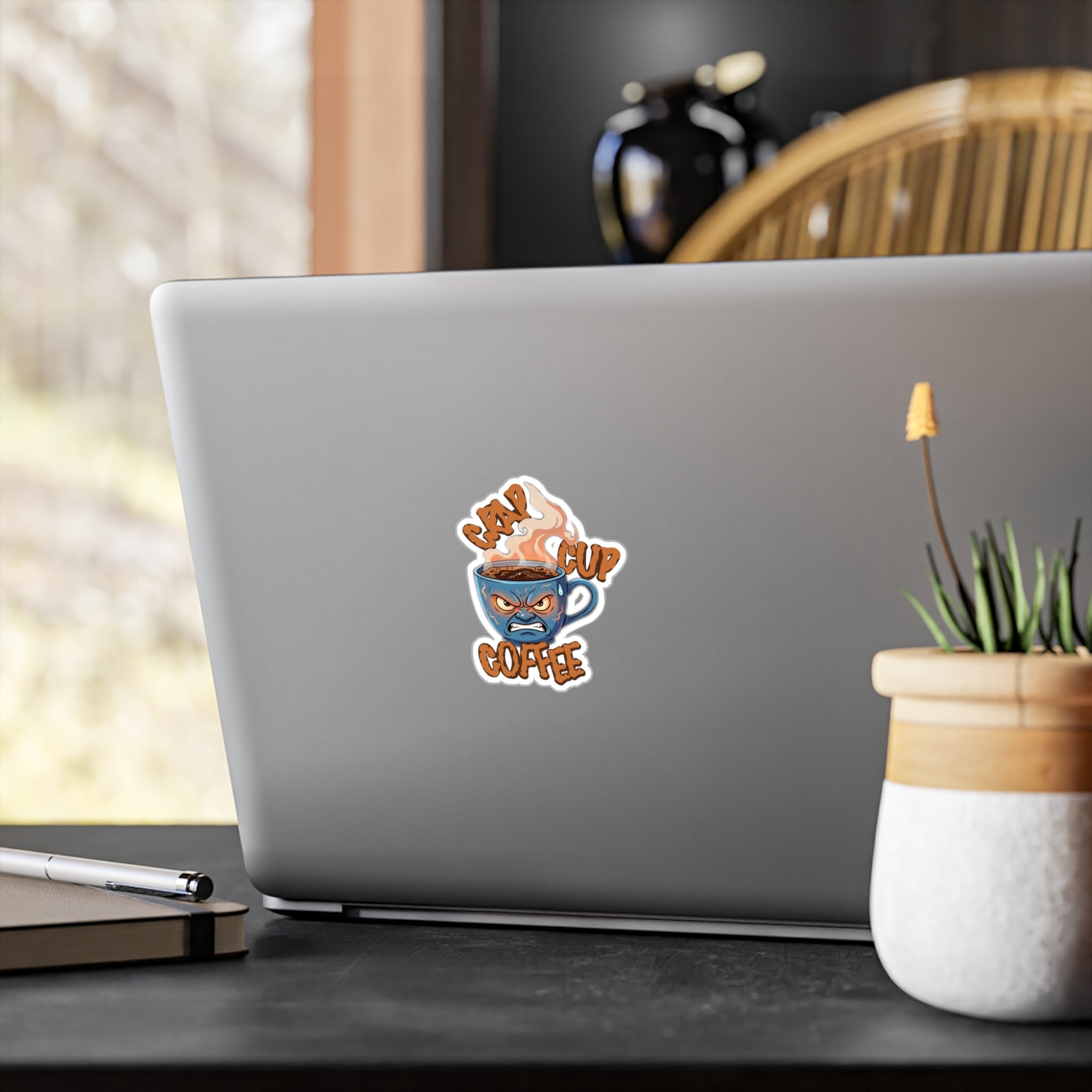 Crap Cup Coffee Vinyl Sticker